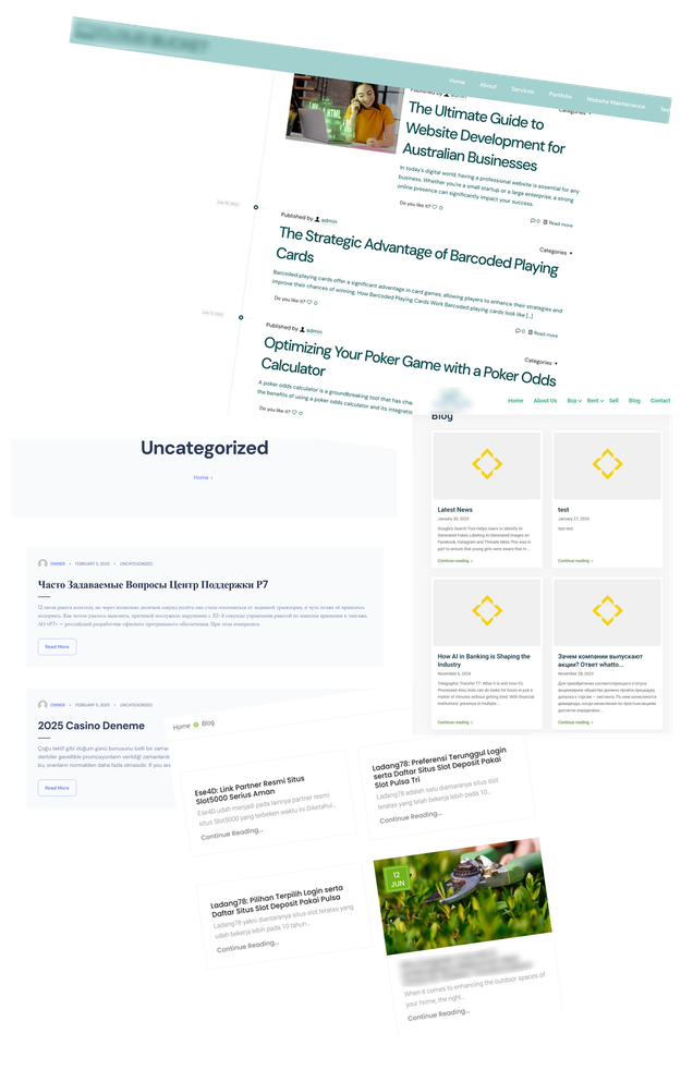 Some local hacked websites built by our competitors in the western suburbs of Melbourne