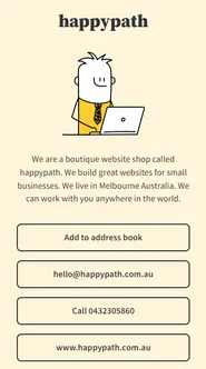 Linktree style page for social media