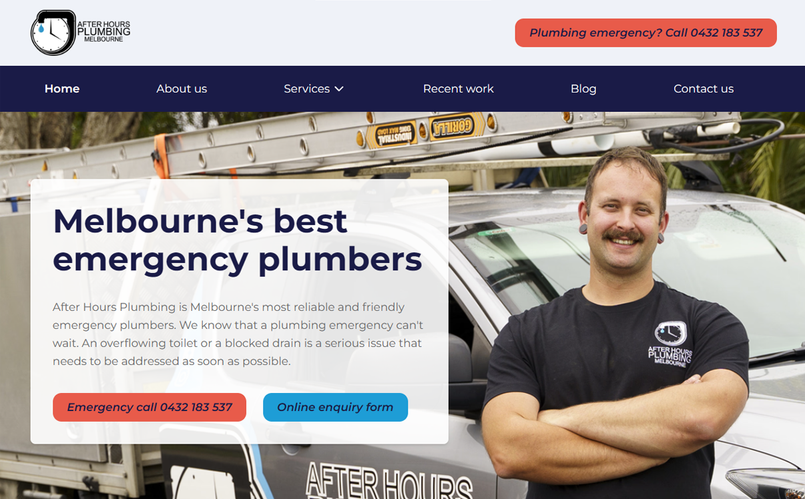 A happypath website - After Hours Plumbing Melbourne