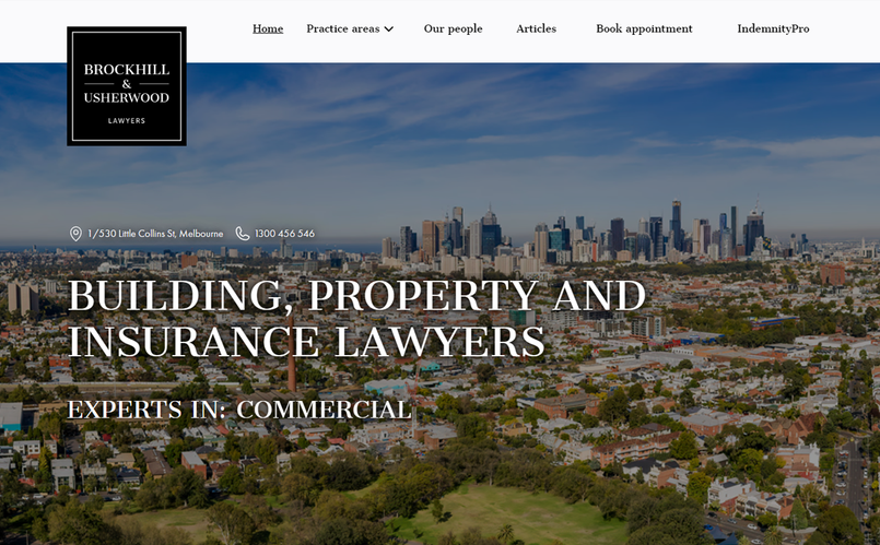 A happypath website - Brockhill & Usherwood Lawyers