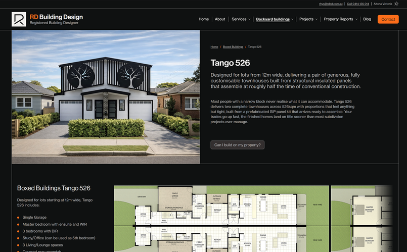 A happypath website - RD Building Design